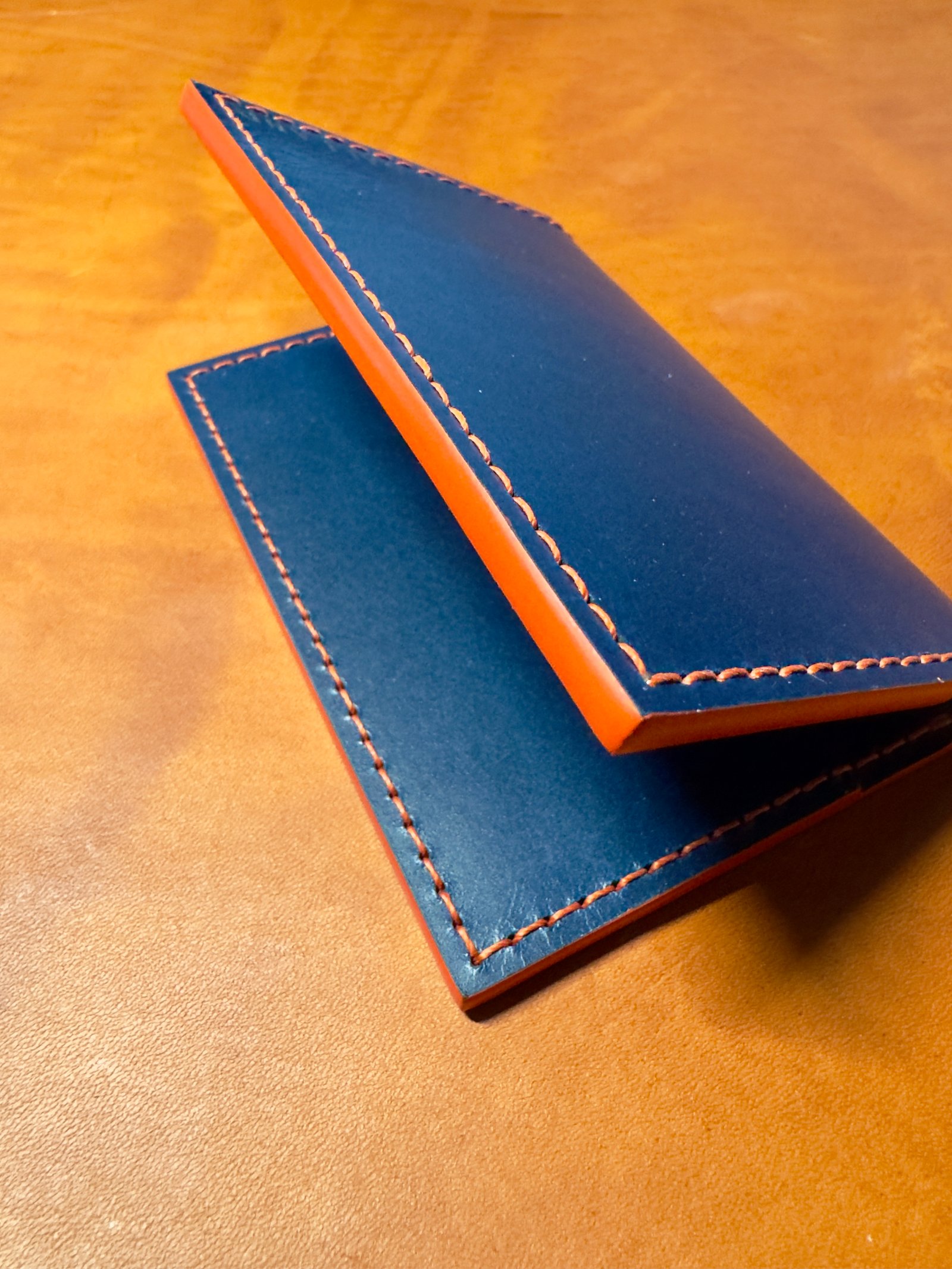 Marin Bifold - Cobalt with Tangerine edges